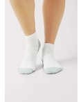 CLE Носки жен.Д5505 fashion база хл+эл, белый/св.зелёный