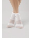 CLE Носки жен.Д5507 fashion база хл+эл, белый/св.бежевый