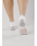 CLE Носки жен.Д5507 fashion база хл+эл, белый/св.бежевый