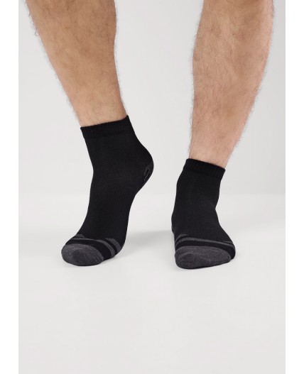 CLE Носки муж.К6530Л сетка хл+эл, чёрный