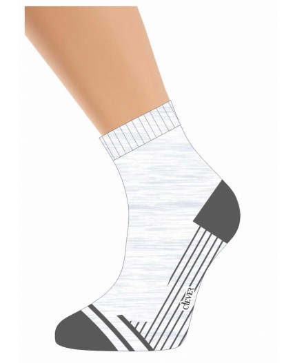 CLE Носки муж.К6530Л сетка хл+эл, белый