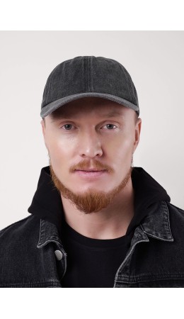 CLE Бейсболка 93 джинс (1606), чёрный