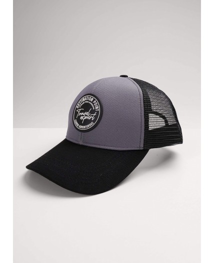 CLE Бейсболка 95 сетка  (GK1605), серый/чёрный