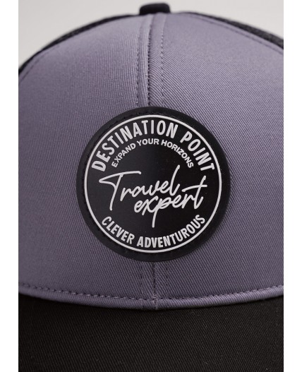 CLE Бейсболка 95 сетка  (GK1605), серый/чёрный