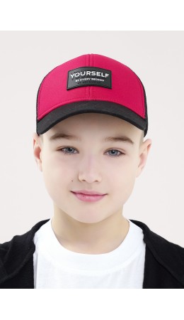 CLE Бейсболка дет 87 сетка (1624), красный/чёрный