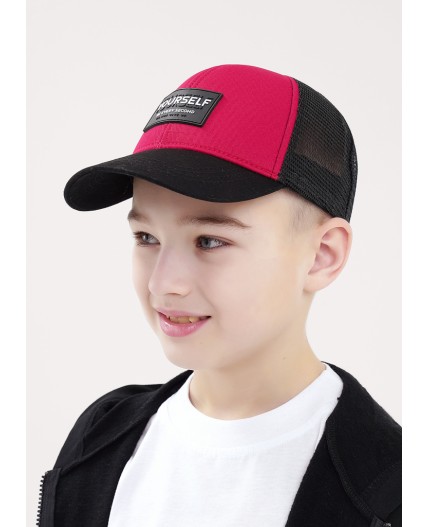 CLE Бейсболка дет 87 сетка (1624), красный/чёрный