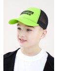 CLE Бейсболка дет 88 сетка (1624), салатовый/чёрный