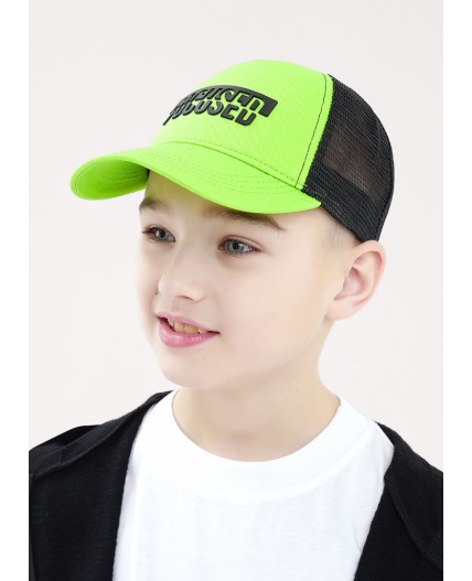 CLE Бейсболка дет 88 сетка (1624), салатовый/чёрный
