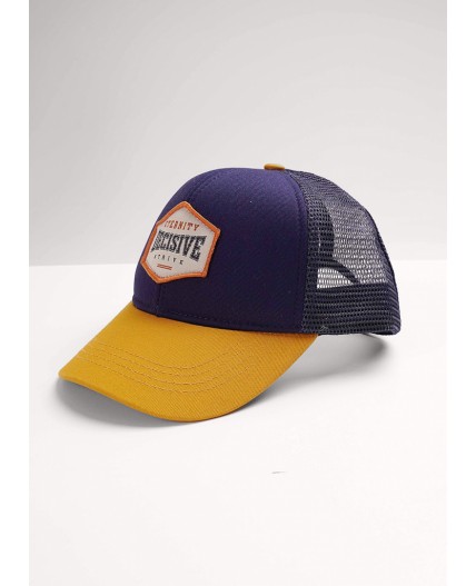 CLE Бейсболка дет 90 сетка (1624), т.синий/коричневый