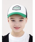 CLE Бейсболка дет 90 сетка (1624), белый/зелёный