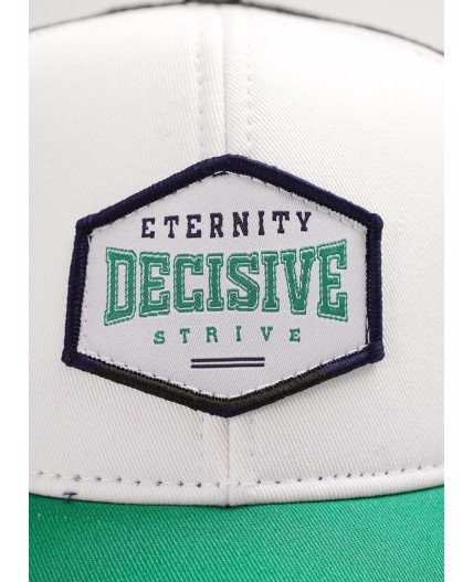 CLE Бейсболка дет 90 сетка (1624), белый/зелёный