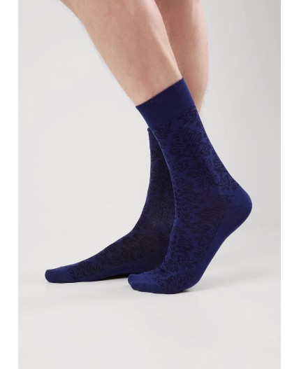 CLE Носки муж.М101Л мерс.хл, т.синий