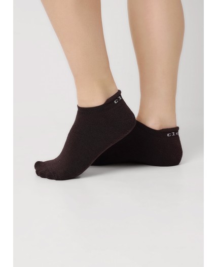CLE Носки жен.Д202М плюш укор, коричневый