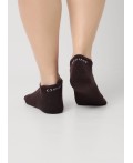 CLE Носки жен.Д202М плюш укор, коричневый