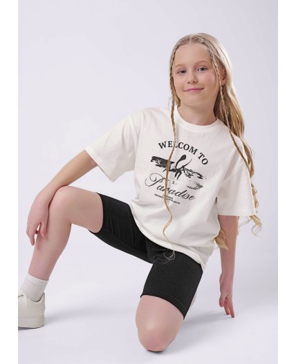 CLE Футболка дев. 857068кд_п, молочный