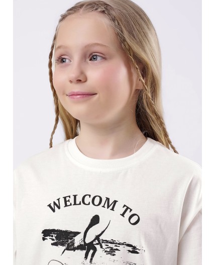 CLE Футболка дев. 857068кд_п, молочный