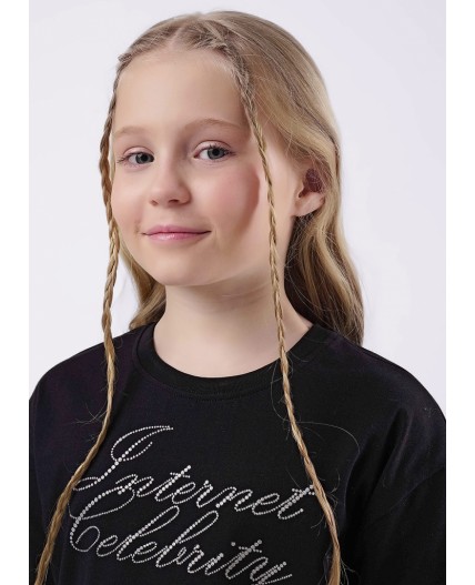 CLE Футболка дев. 857068кд_п, чёрный