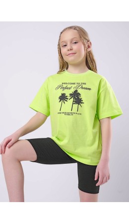 CLE Футболка дев. 857068кд_п, св.зелёный