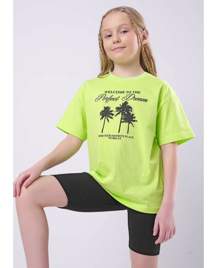 CLE Футболка дев. 857068кд_п, св.зелёный