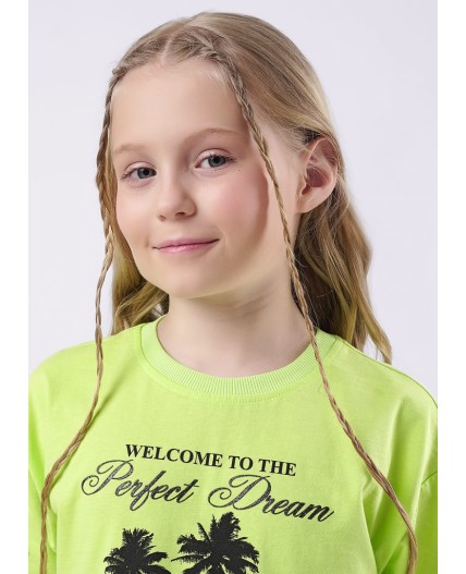 CLE Футболка дев. 857068кд_п, св.зелёный