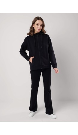 CLE LJ009 Куртка жен. ЧБ база, чёрный