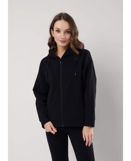 CLE LJ009 Куртка жен. ЧБ база, чёрный