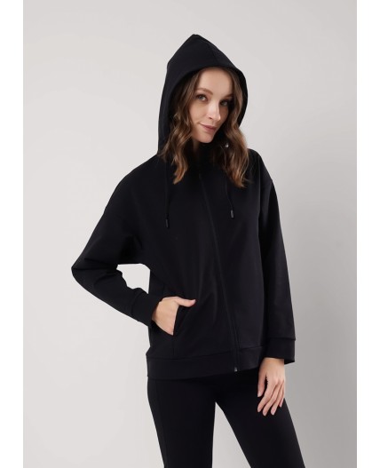 CLE LJ009 Куртка жен. ЧБ база, чёрный