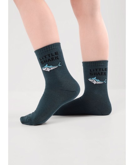 CLE Носки дет.С1575 16-18,18-20 вайб мал, т.зелёный