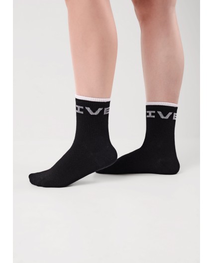 CLE Носки дет.С1577 24 вайб хл+эл, чёрный