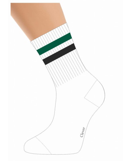 CLE Носки дет.С1578 20-22,22 вайб мал, белый