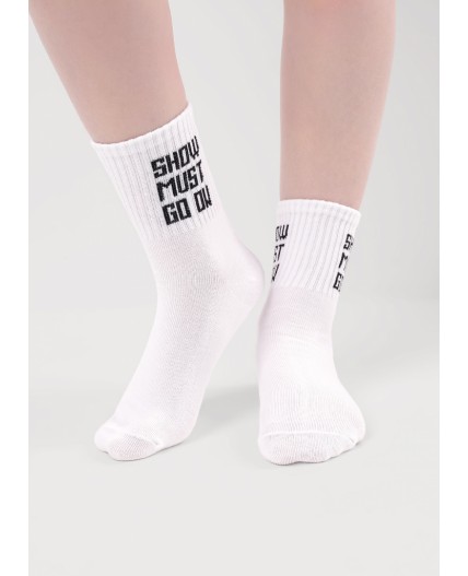 CLE Носки дет.С1583 16-18,18-20 викенд дев, белый