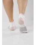 CLE Носки жен.Д5507 fashion база хл+эл, белый/св.серый