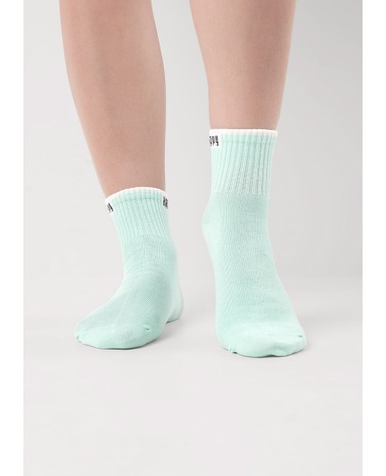CLE Носки жен.Д5571 сёрф хл+эл, св.зелёный
