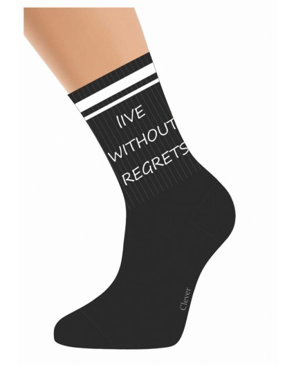 CLE Носки муж.К6531Л трендсокс хл+эл, чёрный