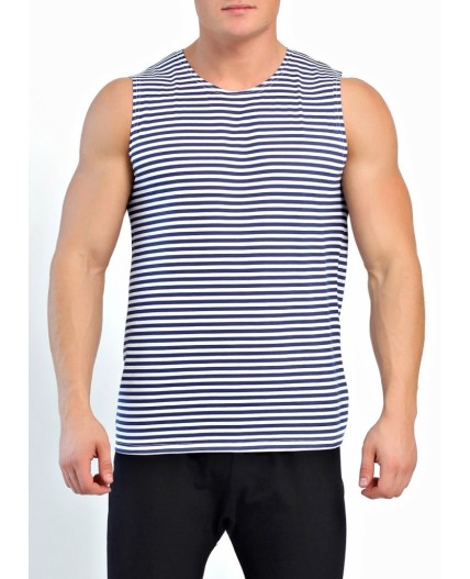 ЭЙС майка муж 600221, т.синий/белый