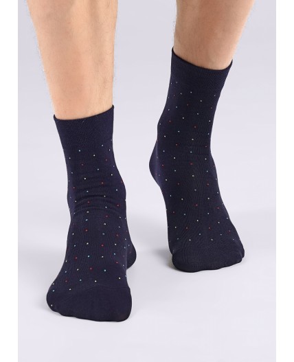 CLES Носки муж.M1000 база хл+эл, т.синий