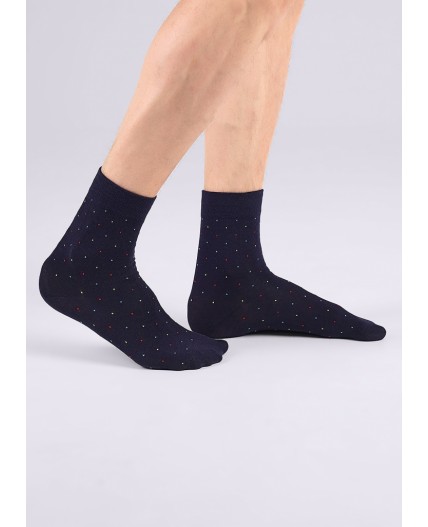 CLES Носки муж.M1000 база хл+эл, т.синий