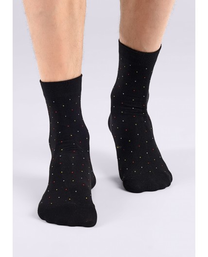 CLES Носки муж.M1000 база хл+эл, чёрный