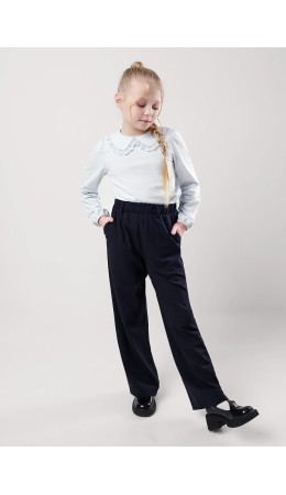 CLE Брюки дев. 753218ог школа, т.синий