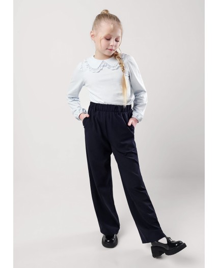 CLE Брюки дев. 753218ог школа, т.синий