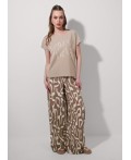 CLE Брюки жен. 256849/172ззн, св.коричневый/молочный