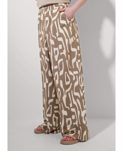 CLE Брюки жен. 256849/172ззн, св.коричневый/молочный