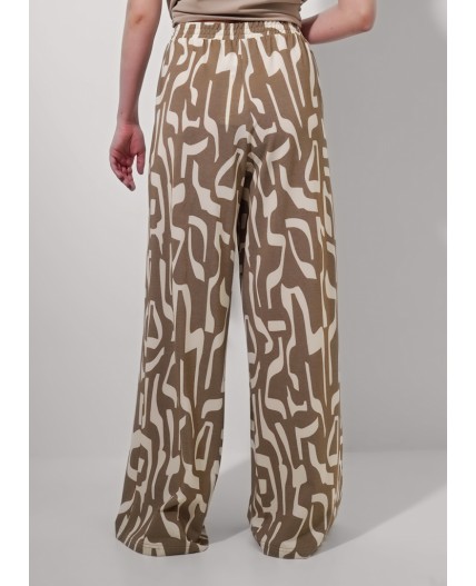 CLE Брюки жен. 256849/172ззн, св.коричневый/молочный