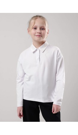 CLE Джемпер дев. 757082г школа, белый