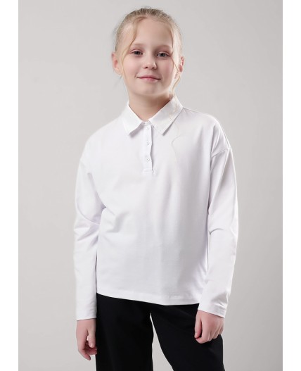 CLE Джемпер дев. 757082г школа, белый