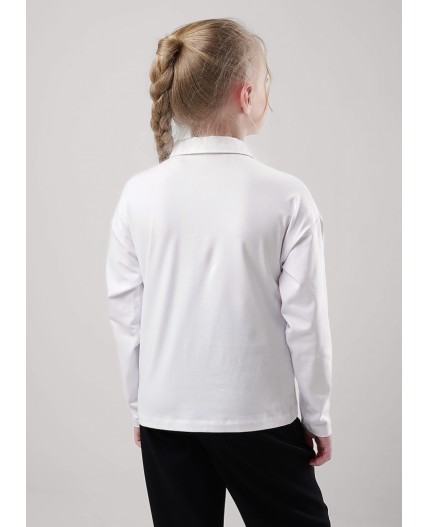 CLE Джемпер дев. 757082г школа, белый