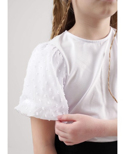 CLE Джемпер дев. 757086г школа, белый