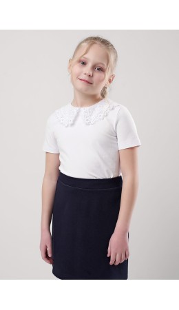 CLE Джемпер дев. 757088г школа, белый