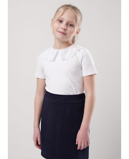 CLE Джемпер дев. 757088г школа, белый