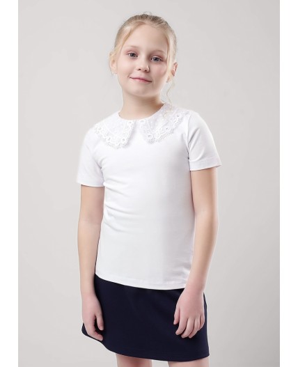 CLE Джемпер дев. 757088г школа, белый